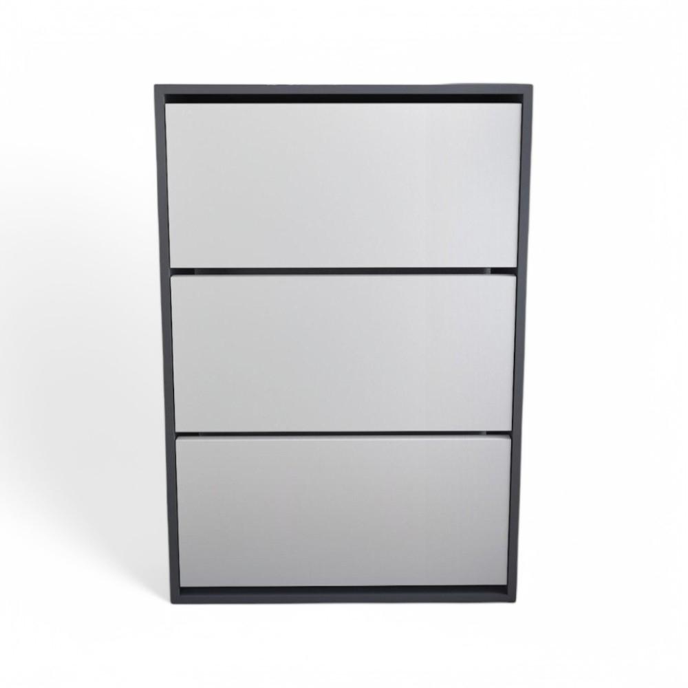 DECORATIVE SHOERACK - Anthracite/white
