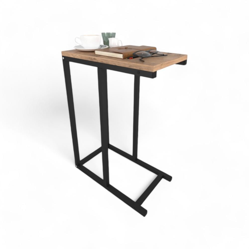 45 x 25 METAL SIDE TABLE - PINE