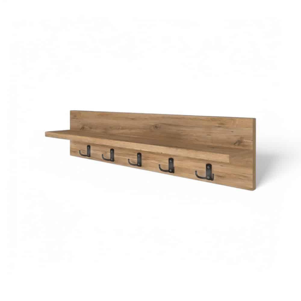 WALL MOUNTED CLOTHES HANGER 80 CM - PINE