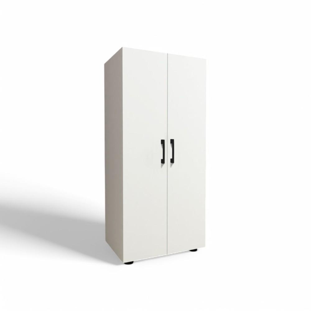 2-door Storage Cabinet with 3 Shelves - WHITE
