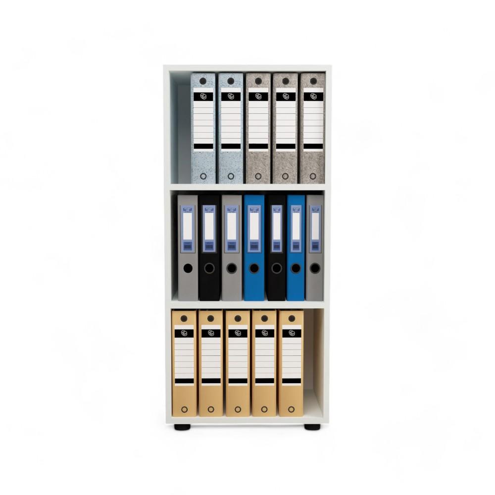Storage Cabinet with 3 Shelves - White