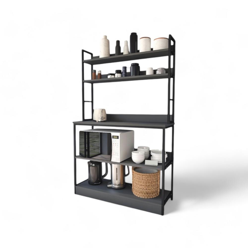 5 Shelves Kitchen Organizer Anthrathite