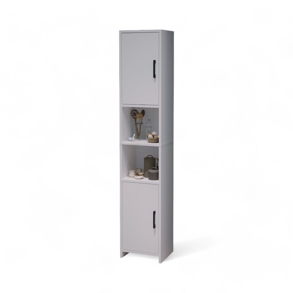 2 Doors Ayla Cabinet - White