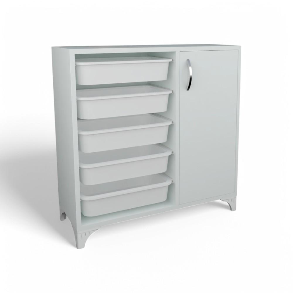 5 BASKETS MULTIPURPOSE CABINET - WHITE