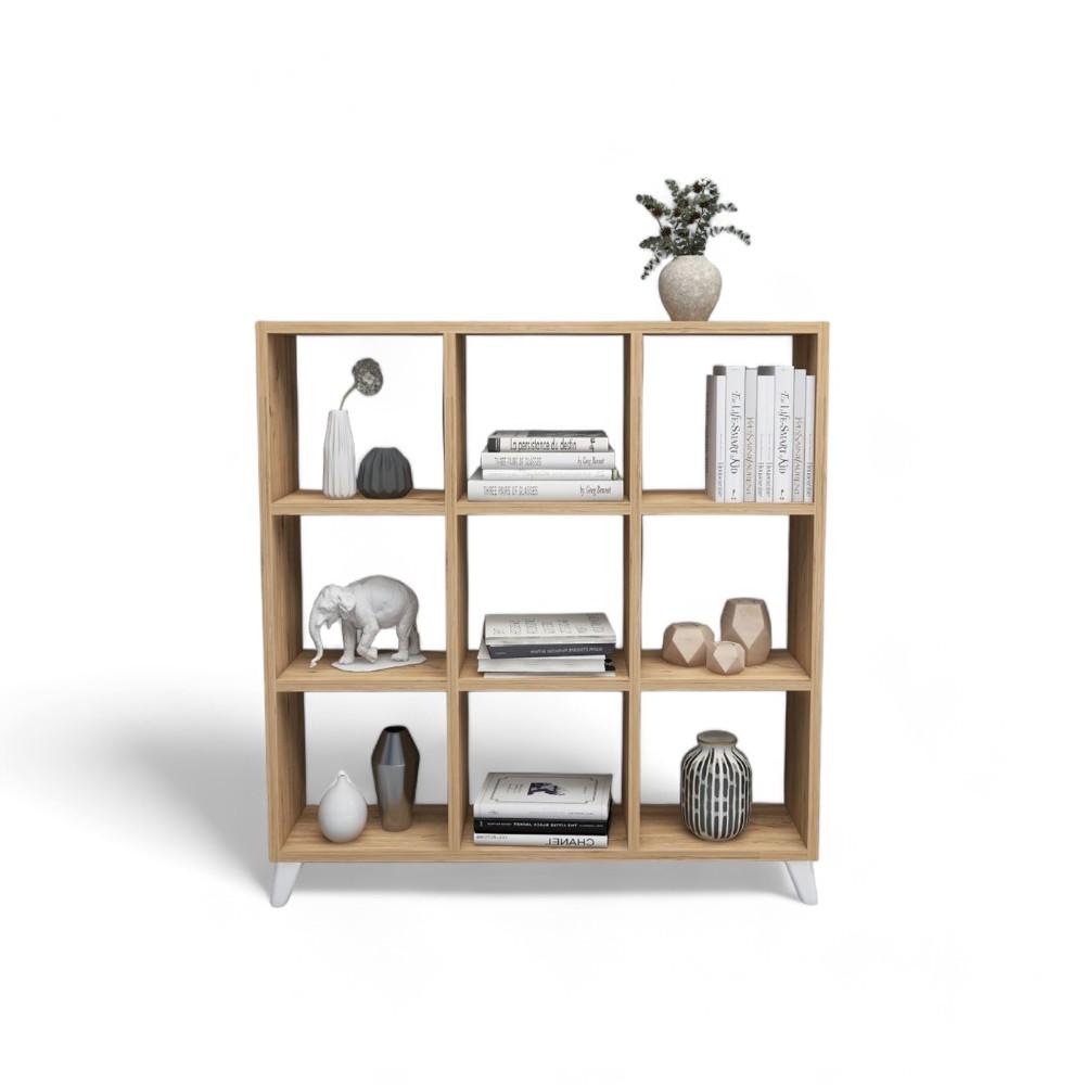 Square/cube BOOKSHELF - PINE