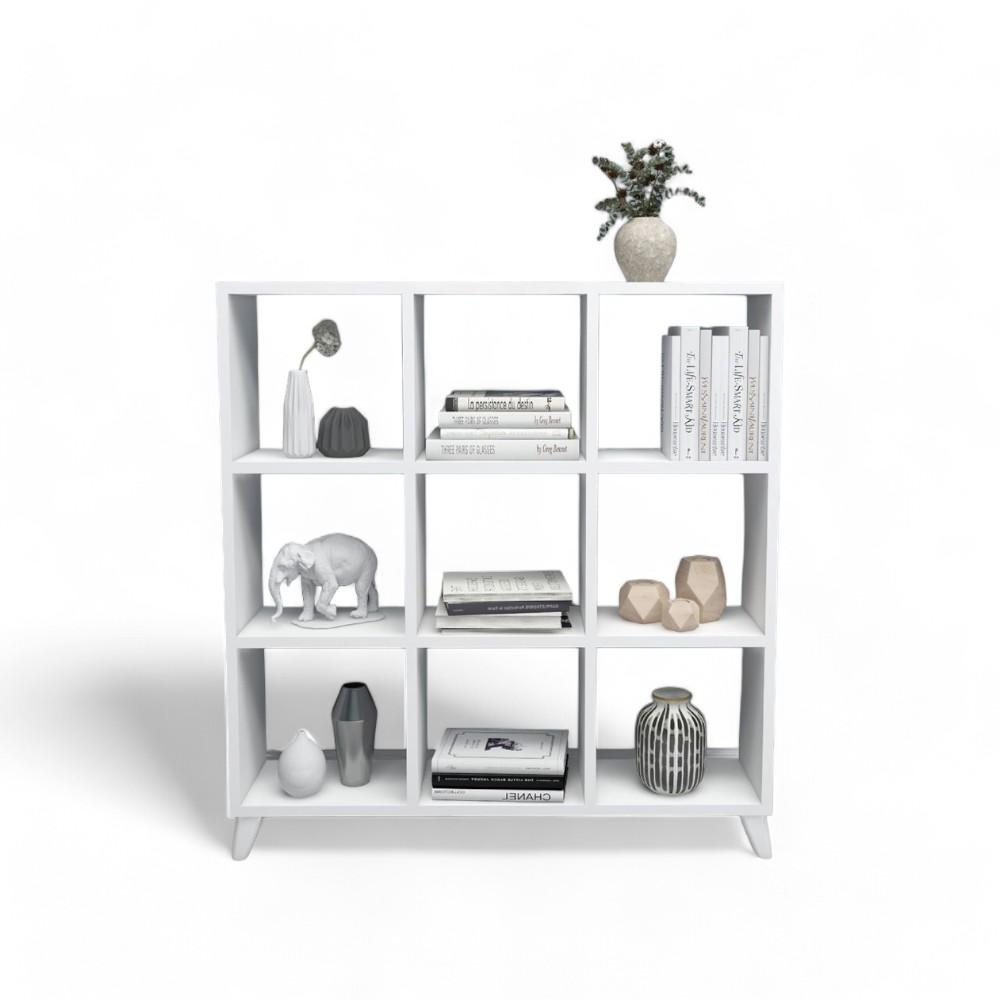 Square/cube BOOKSHELF - WHITE