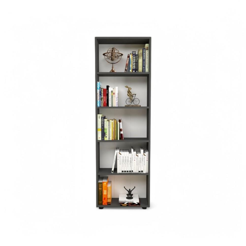 5 SHELVES CHIPBOARD BOOKSHELF - Anth