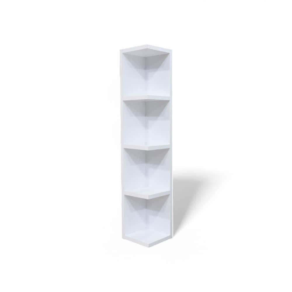 WALL MOUNTED SMALL BOOKSHELF - WHITE
