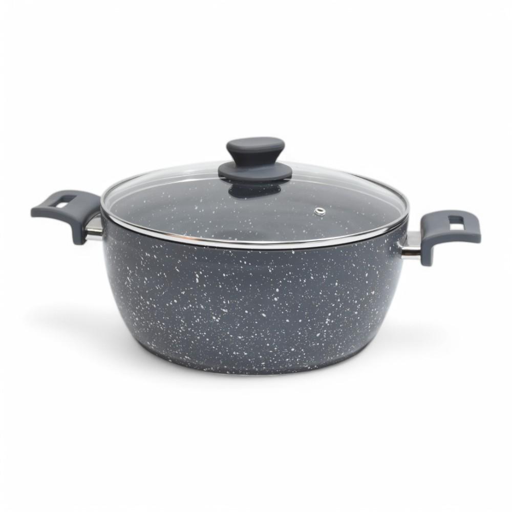 Granite Deep Pot 30CM Grey AIDI