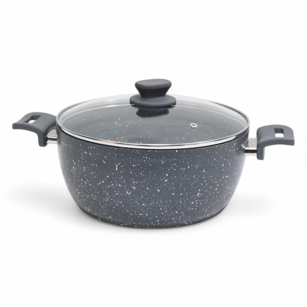 Granite Deep Pot 32CM Grey AIDI