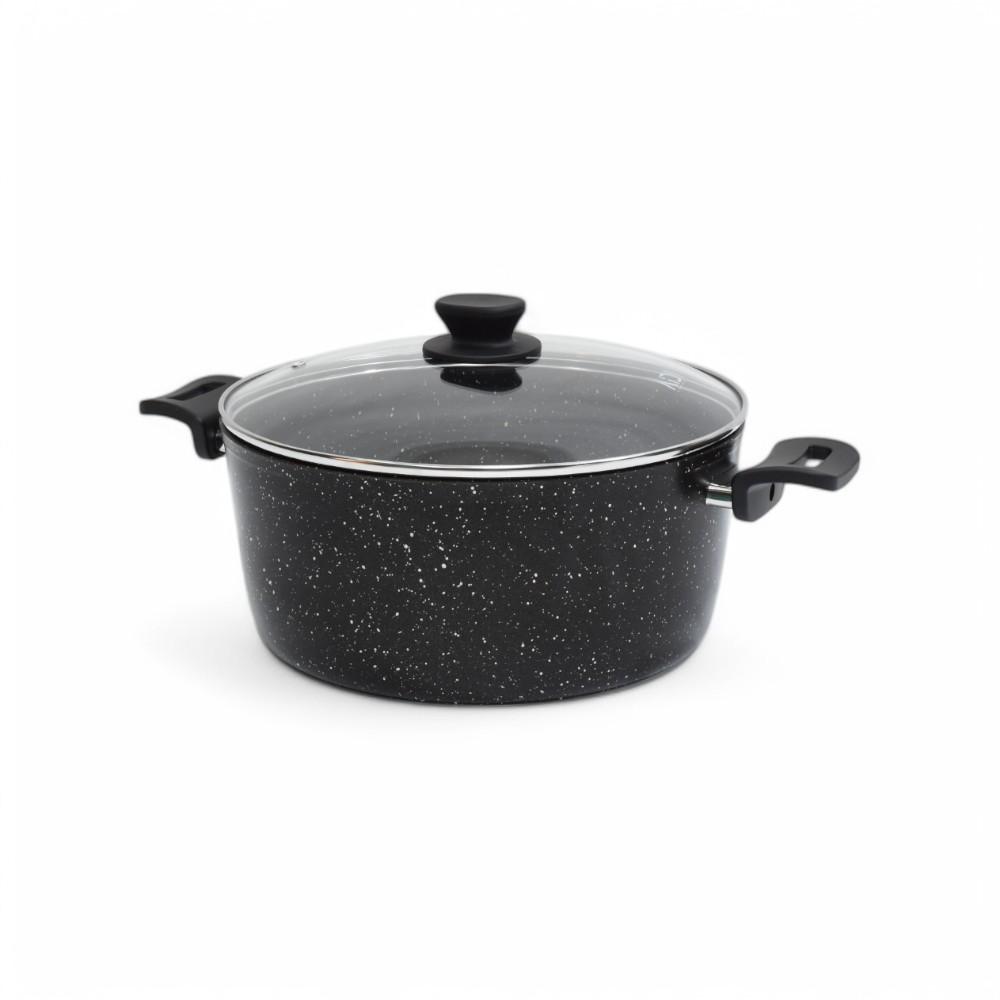 Granite Deep Pot 26CM Black AIDI
