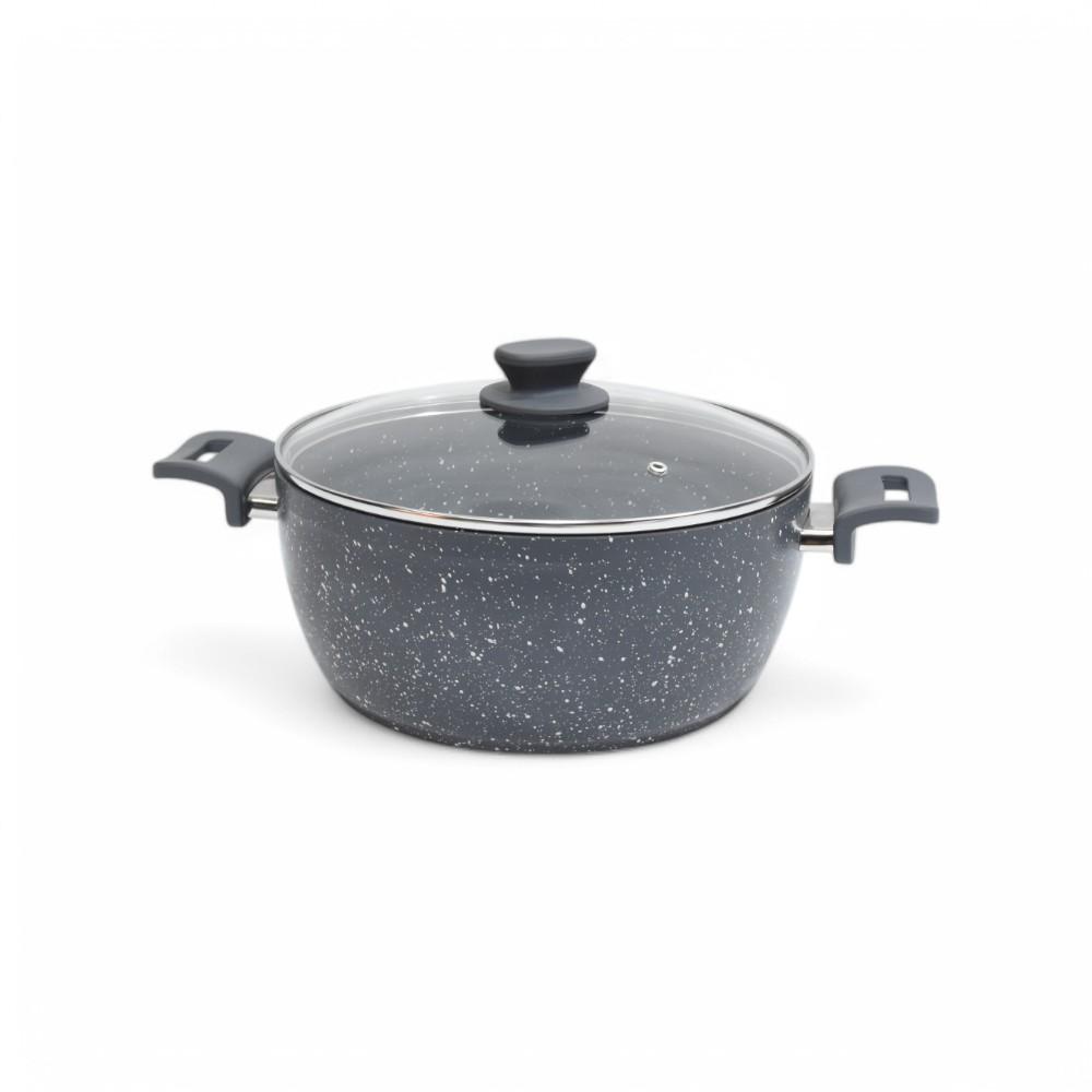 Granite Deep Pot 26CM Grey AIDI