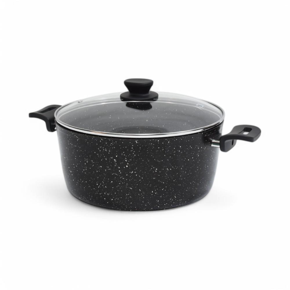 Granite Deep Pot 28CM Black AIDI