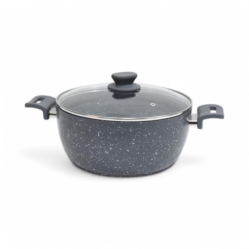 Granite Deep Pot 28CM Grey AIDI