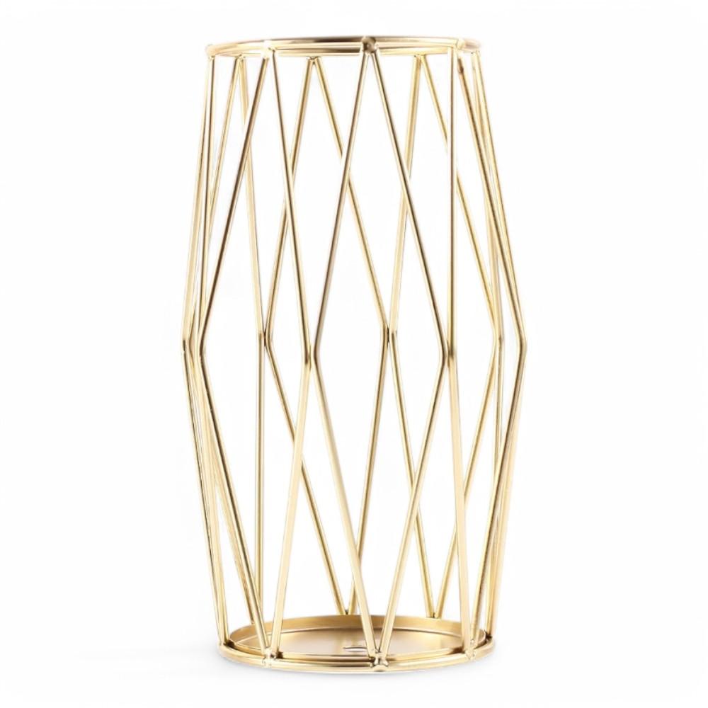 Home Decore Iron with Glass S 22 x 13 Glass Cup 10cm