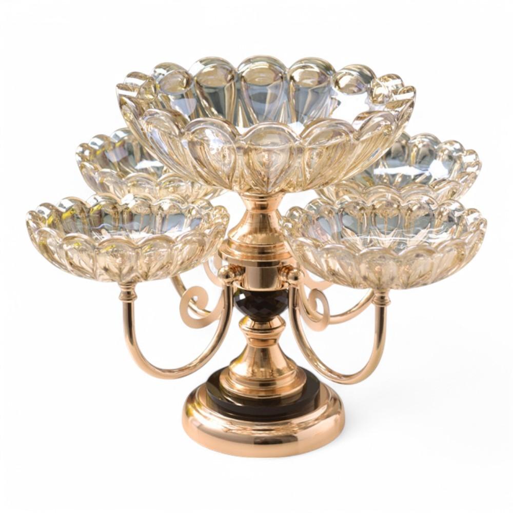 Home Decore Iron with Glass Tray L R16 R25 46 x 29.5cm (9.8 Inch)