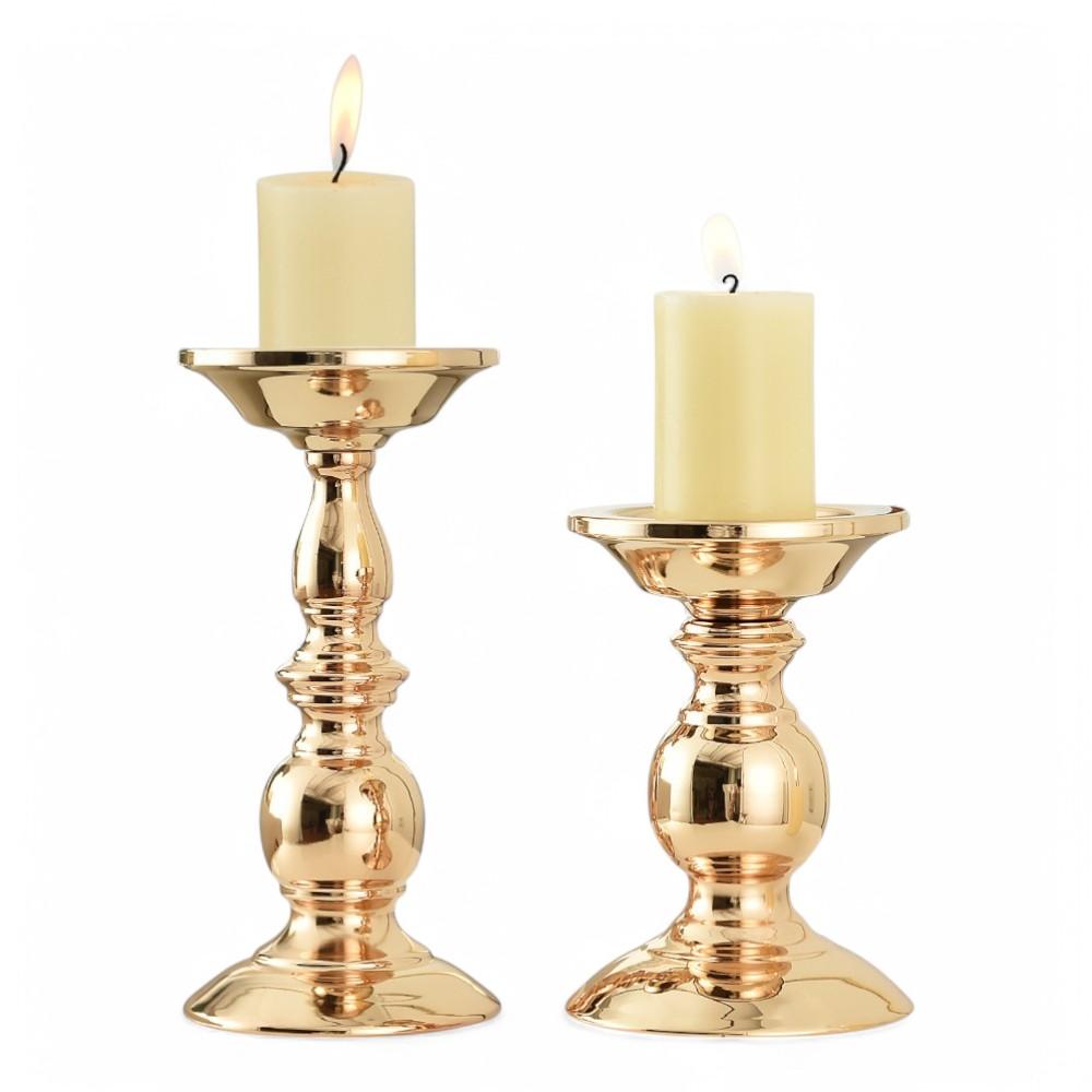 Home Decore Iron Candle Holder S 6 x 16CM L 6 x 21.5cm