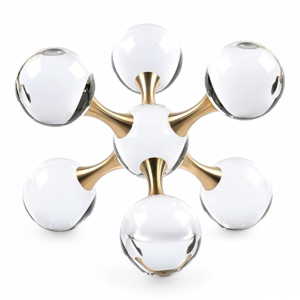 Home Decore Iron with Crystal Glass