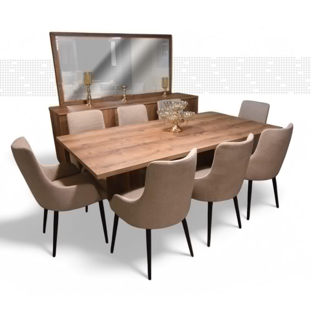 Dining Room Sharam Full Set ( D + T + 8C )