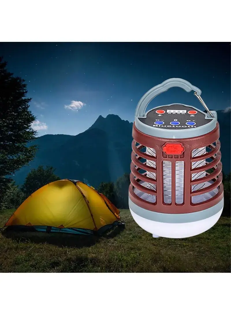 1200mAh LED Electric Mosquito Killer Lamp Outdoor Lighting Mosquito Trap Mosquito Repellent Light - Brown