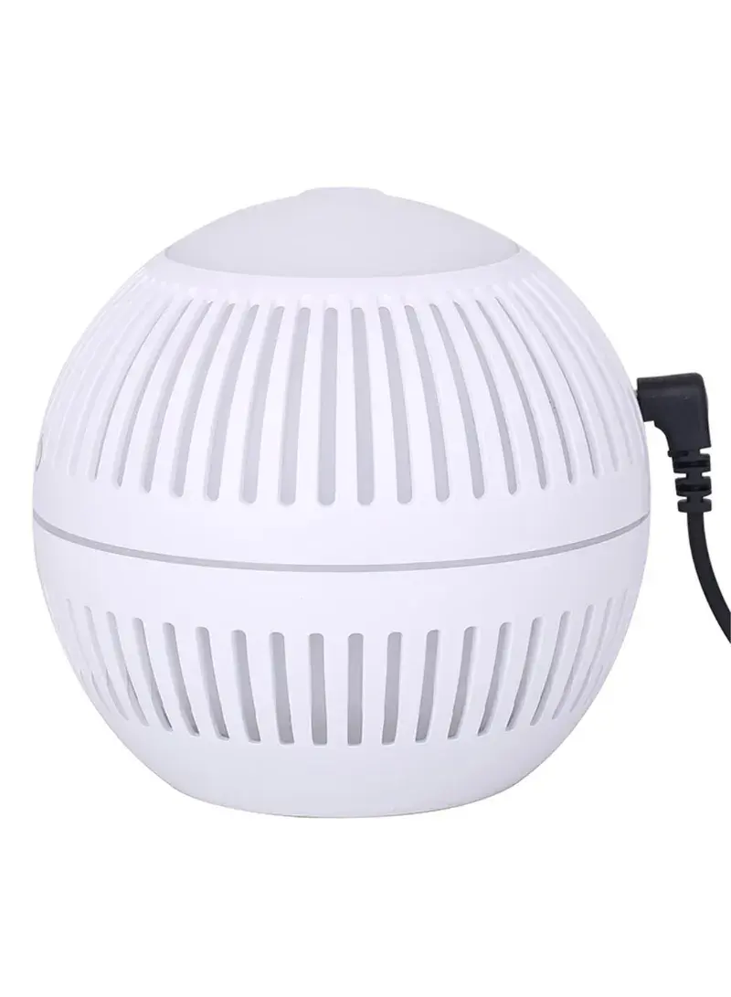 USB Powered Humidifier Mute Home Office Car Mist Diffuser with Colorful Night Light - White
